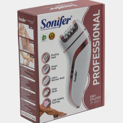 Епілятор акумуляторний бездротовий Sonifer 3 in 1 SF-9551 White Весёлое