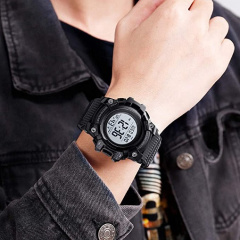 Годинник наручний чоловічий Skmei 1552 Black 1552BK (17153-hbr) Ворожба