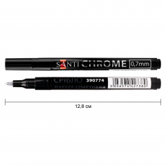 Маркер дзеркальний Santi Chrome 0,7 мм срібло (390774) Херсон