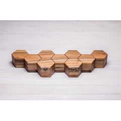 Сотова скринька для 9 годинників ecoWalnut 7.3х59.7х18.8 см Київ