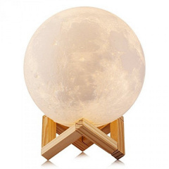 Нічник 3D Moon Touch Control 15 см 5 режимів Місяць (kds969414235) Белая Церковь