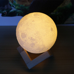 Нічник 3D Moon Touch Control 15 см 5 режимів Місяць (kds969414235) Белая Церковь