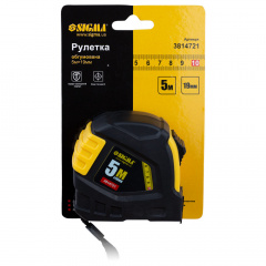 Рулетка гумова 5м×19мм SIGMA (3814721) Кропивницкий