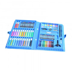 Дитячий набір для малювання No Brand ART set Rainbow комплект для дитячої творчості в кейсі 86 предметів Синій Сумы