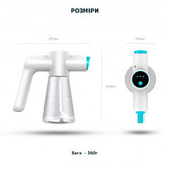 Ручний портативний розпилювач для дезінфектора Nano Spray Machine F9 білий. Для швидкої дезінфекції приміщень Київ