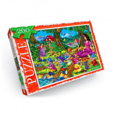 Пазли дитячі "Білосніжка" Danko Toys C260-12-09 260 елементів Березне