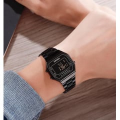 Чоловічий наручний годинник Skmei 1647 Чорний Курінь