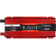Перетворювач напруги 12 в 220в 2000Вт Авто інвертор c LCD екраном UKC 12V 220V 2000W (1756375643) Васильков