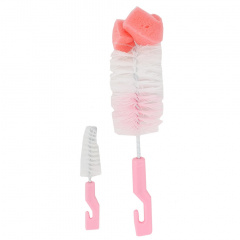 Набір йоржиків для миття пляшечок Mega Zayka MGZ-0211(Pink) 2 шт Оріхів