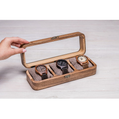 Коробочка для зберігання годинників ecoWalnut 7х26.5х9.5 см Миколаїв