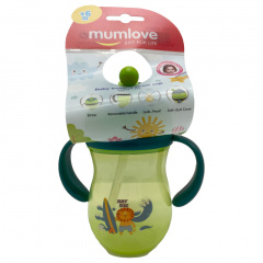 Поїльник з трубочкою Mega Zayka MGZ-0312 (Green) 260 мл Вільнянськ