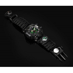 Наручний годинник чоловічий з компасом BESTA Life Pro AllBlack Чорний (3085) Черноморск