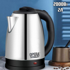 Електрочайник Opera 5001HD 2 л 2000 Вт Silver OP 86223 Бородянка