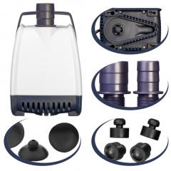 Насос низького занурення Jingye Bottom Pump 45 4500 л год Синьо-білий (LV-4500DX) Рівне