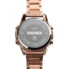 Наручний чоловічий годинник Skmei 1448 Indigo Рожеве золото Конотоп
