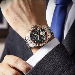 Годинник чоловічий механічний Poedagar Mechanical Золотий (2498351851) Киев