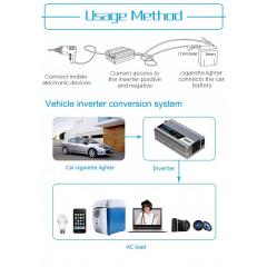 Перетворювач напруги інвертор UKC AC/DC 12V-220V 1000W Power Inverter Silver Южноукраїнськ