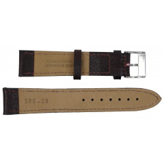 Ремінець для годинника Mykhail Ikhtyar шкіряний 20 мм Коричневий (S599-20S brown) Луцьк