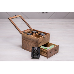 Органайзер для зберігання наручних годинників ecoWalnut 14.9х18х14.1 см Чернігів