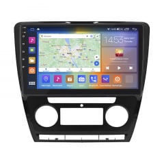 Штатная магнитола Lesko 10" Skoda Octavia II A5 Рестайлинг 2008-2013 4/64Gb CarPlay 4G Wi-Fi GPS Prime (6102-48102) Калуш