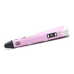 3D Ручка Smart Pro 3D Pen з РК-дисплеєм 200м пластику Трафарети Рожевий Рівне