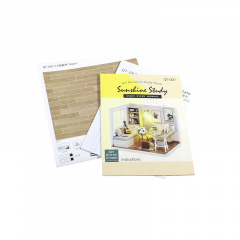 Ляльковий будинок конструктор DIY Cute Room QT-007 Sunshine Study Room 3D (5800-19406) Кременчук