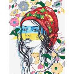 Картина за номерами Українські барви fashionillustration_tania Идейка KHO4987 30х40 см Балаклея