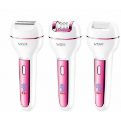 Жіночий епілятор з насадками VGR V-732 3в1 Рожевий (1985500939) Боярка