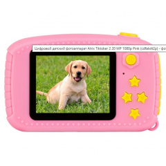 Дитяча цифрова фотокамера Smart Kids Camera фотоапарат 8х4,5х5 см Рожевий (2104618330) Ладан