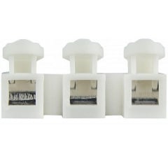 Набір з'єднувачів для дроту PW CH-3 клемні колодки на три контакти 10 шт Білий (C051302-10) Нежин