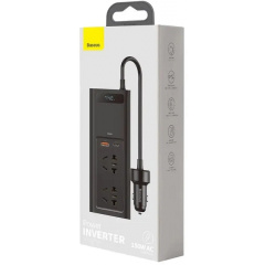Перетворювач автомобільної напруги BASEUS In-car Inverter 150W (220V CN/EU) Black (1835075393) Запорожье