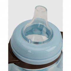 Поїльник з силіконовим носиком Mega Zayka MGZ-0314 (Blue) 180 мл Костополь