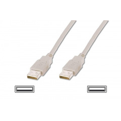 Кабель Atcom USB 2.0 AM/AM 1.8 м white Київ