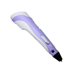 3D ручка з екраном 3D Pen Фіолетова з Набором Еко Пластика 49 метрів та Трафаретами Киев