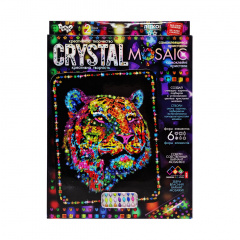 Креативна творчість "Crystal mosaic Тигр" Danko Toys CRM-02-01 6 форм елементів Костополь