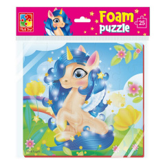 М'які пазли "Єдиноріжка" Vladi Toys VT1109-07 22 х 23 см Кушугум
