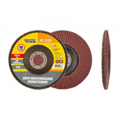 Диск шліфувальний пелюстковий конусний Т29 зерно 80 125*22 мм MASTERTOOL GM (08-3208) Київ