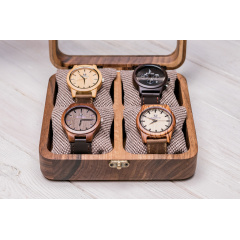 Коробочка для зберігання наручних годинників ecoWalnut 7х18х18 см Київ