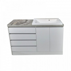 Пластикова тумба із умувальником The MIX Big 2 130x85x45 см White Киев
