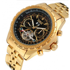 Наручний годинник чоловічий Jaragar Exclusive Gold (408) Стрый