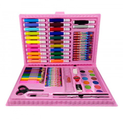 Дитячий набір для малювання No Brand ART set Rainbow комплект для дитячої творчості в кейсі 86 предметів Рожевий Тернополь