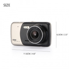 Відеореєстратор DVR T652 4" Full HD з виносною камерою заднього виду Київ