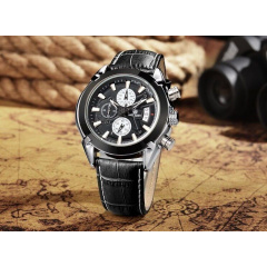 Чоловічий годинник Megir 2020 Montre Dark Київ