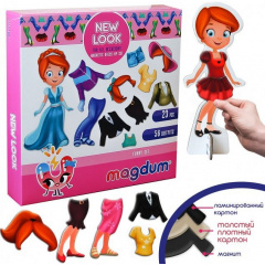 Набір магнітів "Лялька з одягом New look" Magdum ML4031-14 EN Орехов