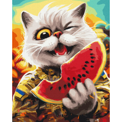 Картина за номерами BrushMe серії Патріот "Котик у Херсоні" ©Маріанна Пащук 40х50см BS53410 Доманівка