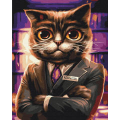 Картина за номерами BrushMe "Котик адвокат ©Маріанна Пащук" 40х50см BS53665 Ровно