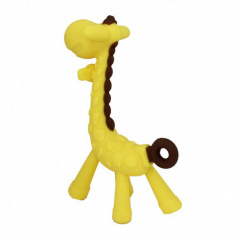 Силіконовий прорізувач Жираф Mega Zayka MGZ-0416 (Yellow) в футлярі Бердянськ