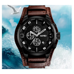Годинник наручний Skmei 9165 Brown 9165BKBN (17122-hbr) Бориспіль