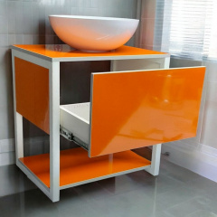 Пластикова тумба підвісна loft Sunset 60x60x45 см Orange Умань