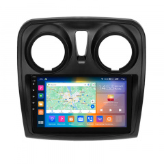 Штатная магнитола Lesko 9" Dacia Logan II Рестайлинг 2016-2020 2/32Gb CarPlay 4G Wi-Fi GPS Prime ( Киев